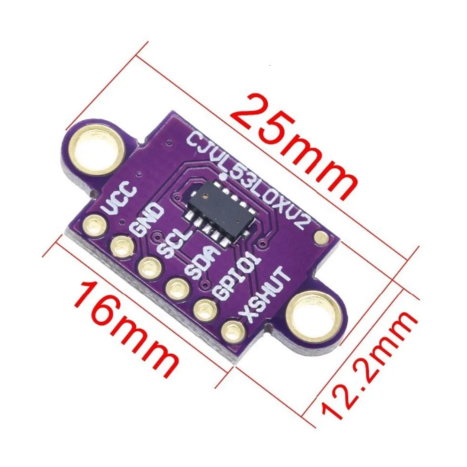 Módulo sensor de distância laser VL53L0X I2C