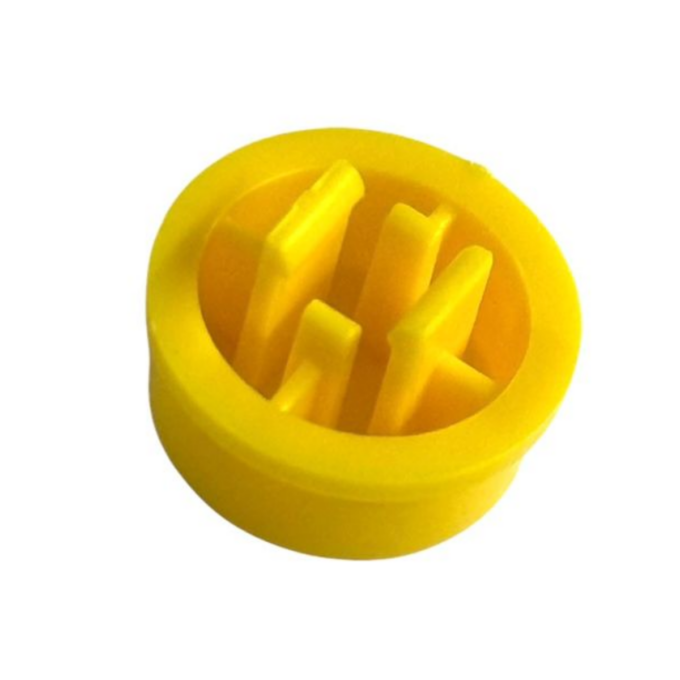 Capa para Chave Táctil Push Button 12x12x7,3mm - Amarelo