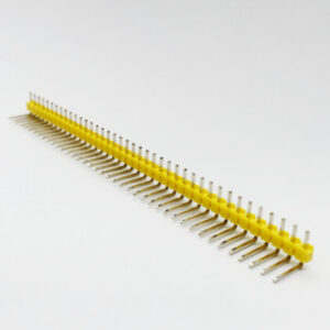 Barra de Pinos Macho 90 Graus Amarela - 1x40 - 2,54mm