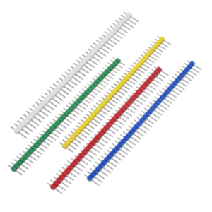 Barra de Pinos Macho - 1x40 - 2,54mm - Cores