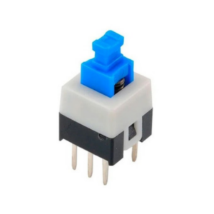 Chave Botão 8x8mm Sem Trava Azul