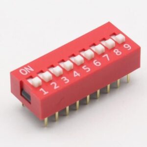 Chave DIP Switch 8 Vias - Horizontal