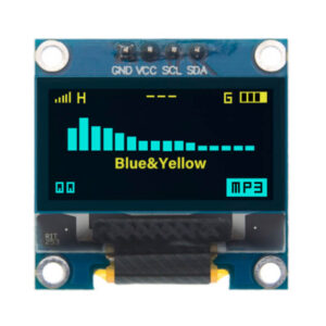 Display OLED I2C - 0.96" - Azul / Amarelo