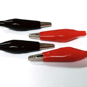 Par de Garra Jacaré Média WD-026 Preto/Vermelho