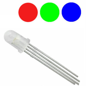 Led RGB Anodo Comum Difuso - 5mm