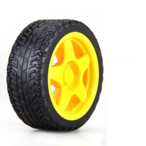 Roda com Pneu - 65mm de Diâmetro