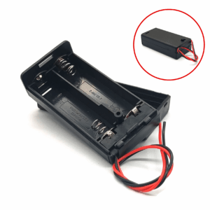 Suporte para 2 Pilhas AA - Tampa e Chave on/off